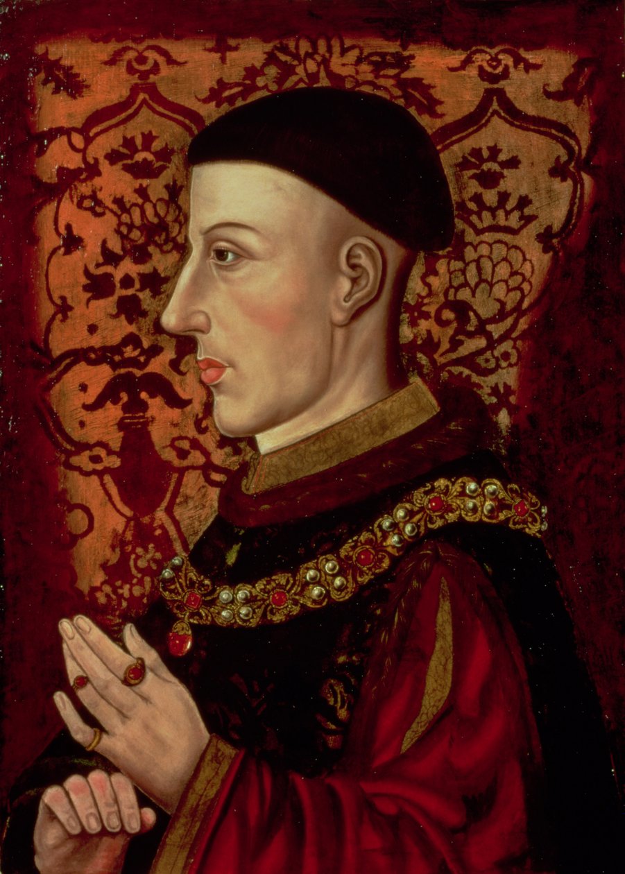 Porträt von Heinrich V. (1387-1422) von English School