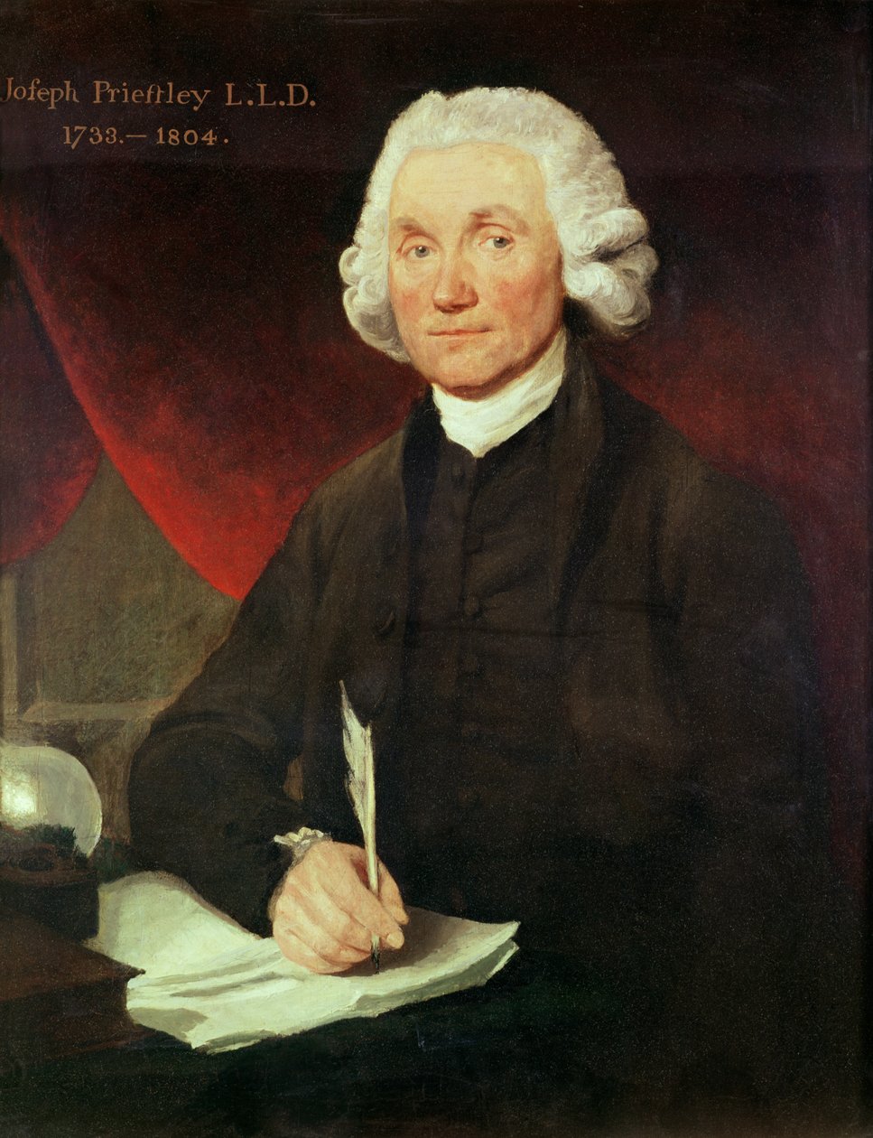 Porträt von Joseph Priestley von English School