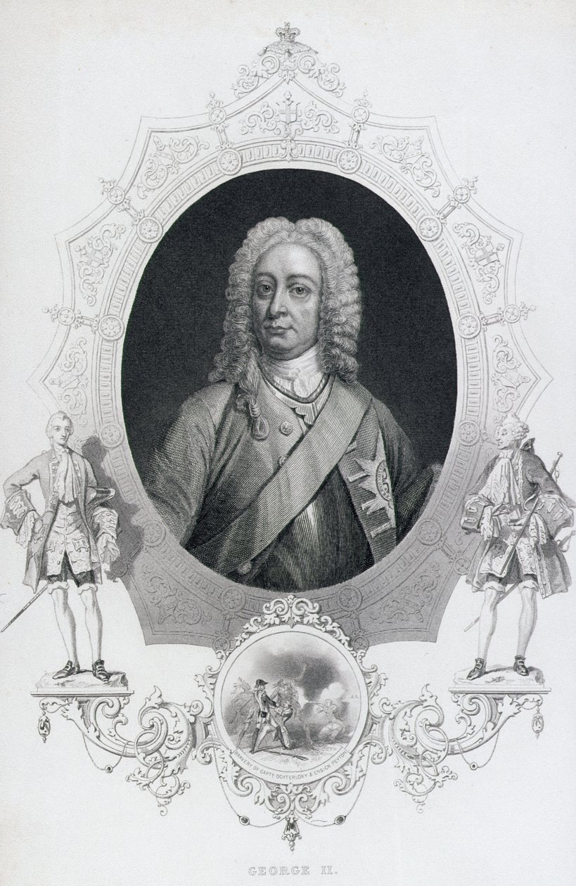 Porträt von König Georg II. (1683-1760) von English School