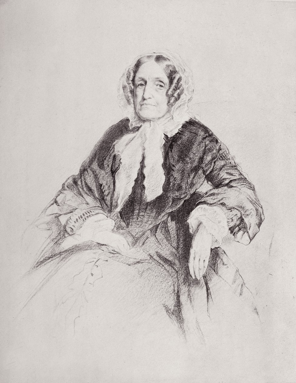 Porträt von Mrs. Jane Marcet (1769-1858) von English School