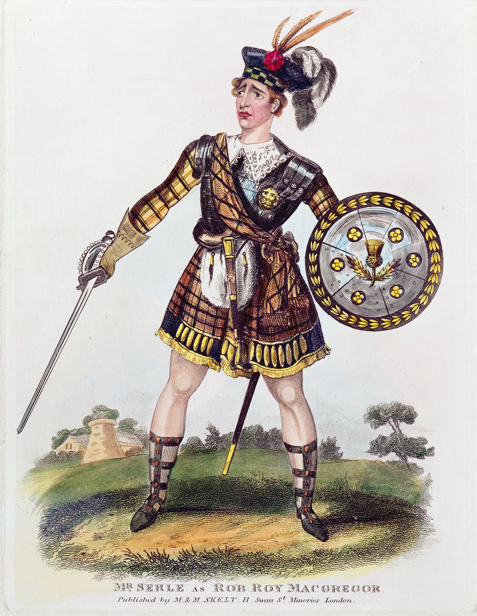 Porträt von Thomas James Serle (ca. 1799-1889) als Rob Roy Macgregor von English School
