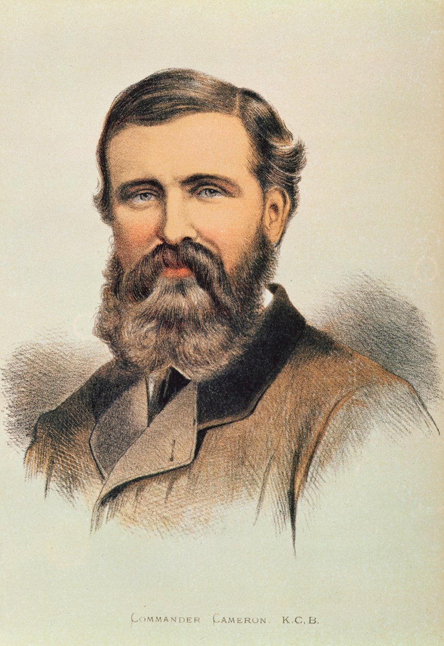 Porträt von Verney Lovett Cameron (1844-94), englischer Entdecker von English School