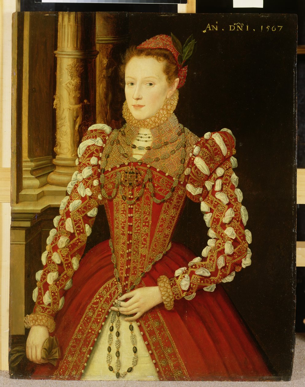 Porträt einer Frau, 1567 von English School