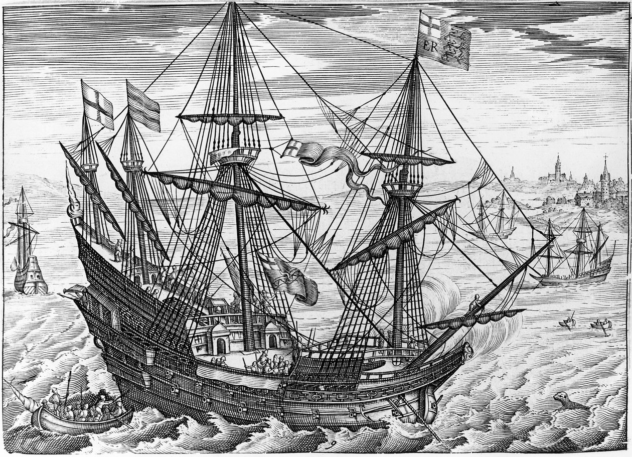 Königin Elizabeths Galeone von English School