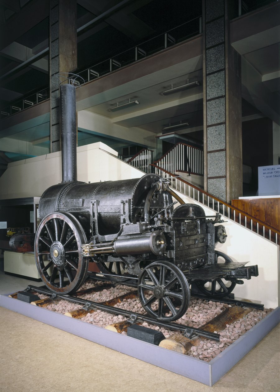 Überreste von Stephensons Rocket, 1829 von English School