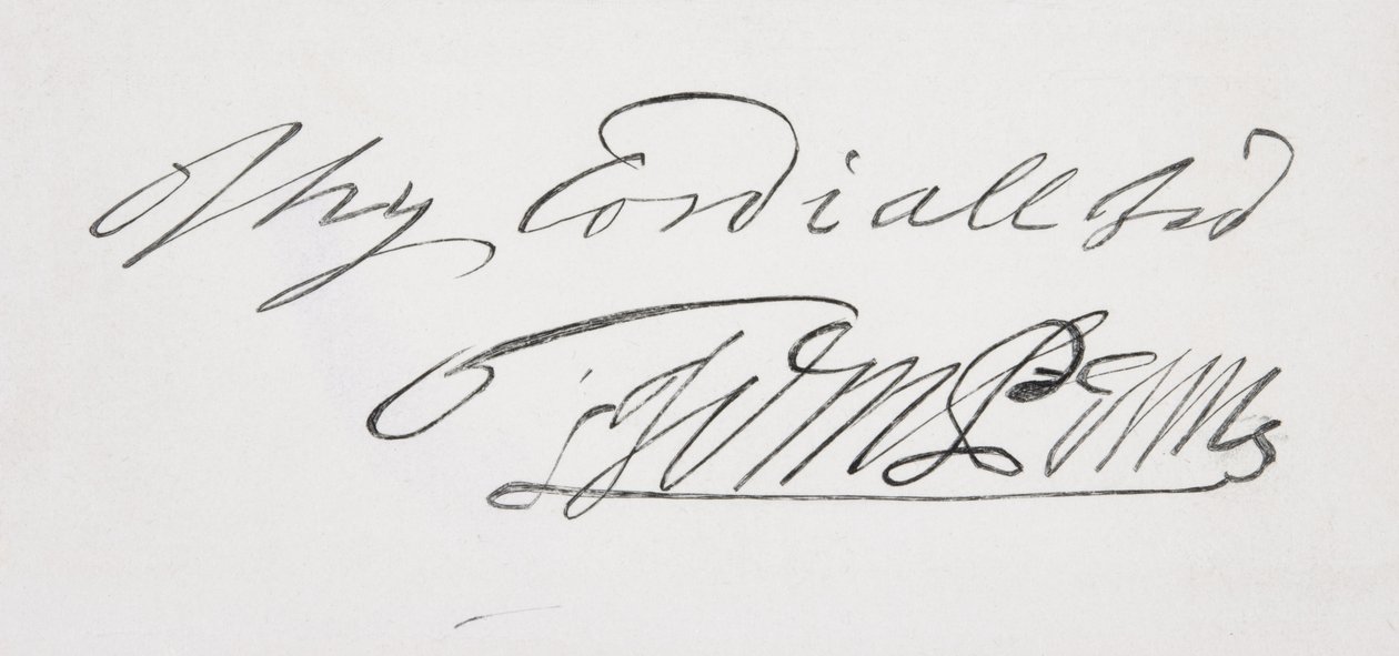 Unterschrift von William Penn von English School