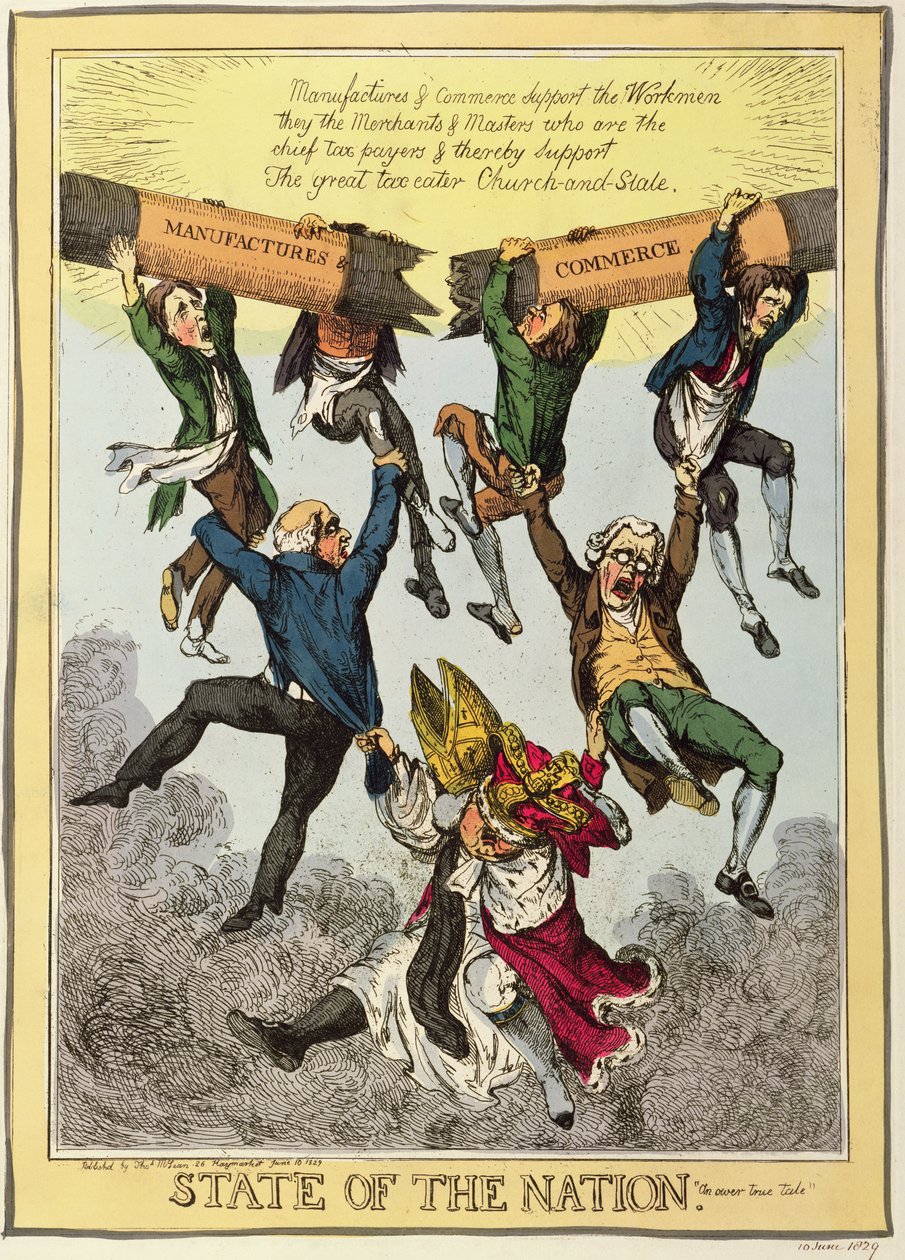 Zustand der Nation, 10. Juni 1829 von English School