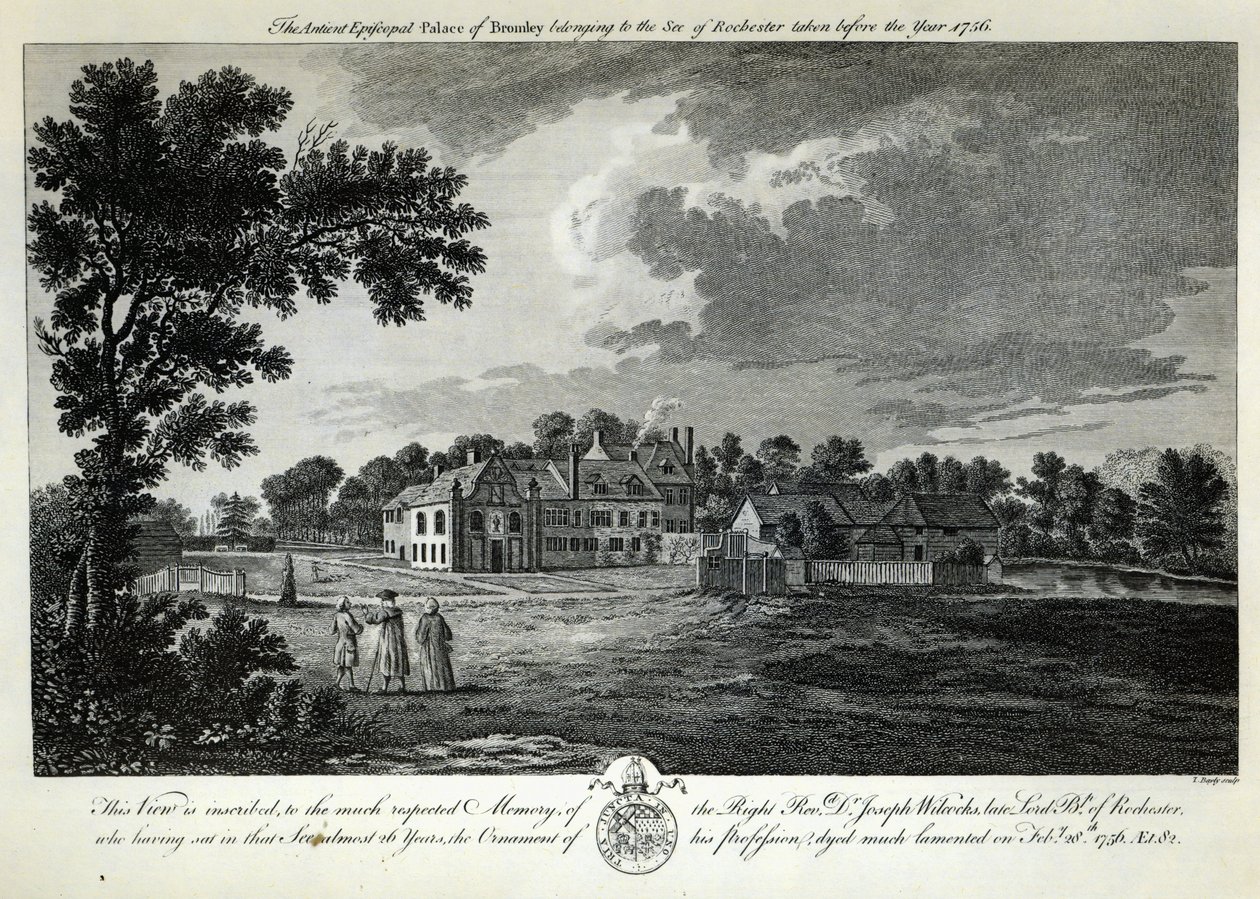 Der alte bischöfliche Palast von Bromley von English School