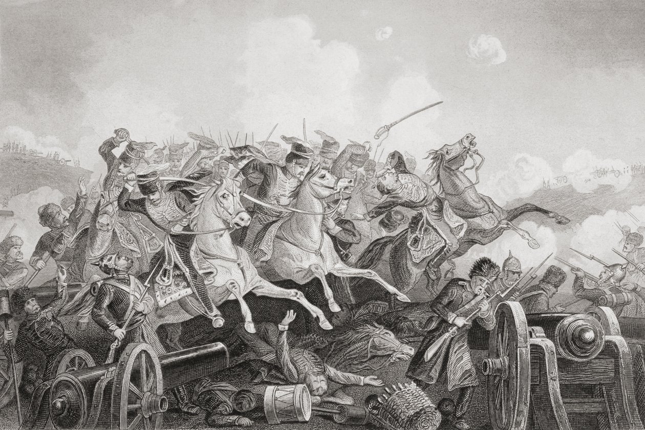 Der Angriff der Leichten Brigade, 1883 von English School