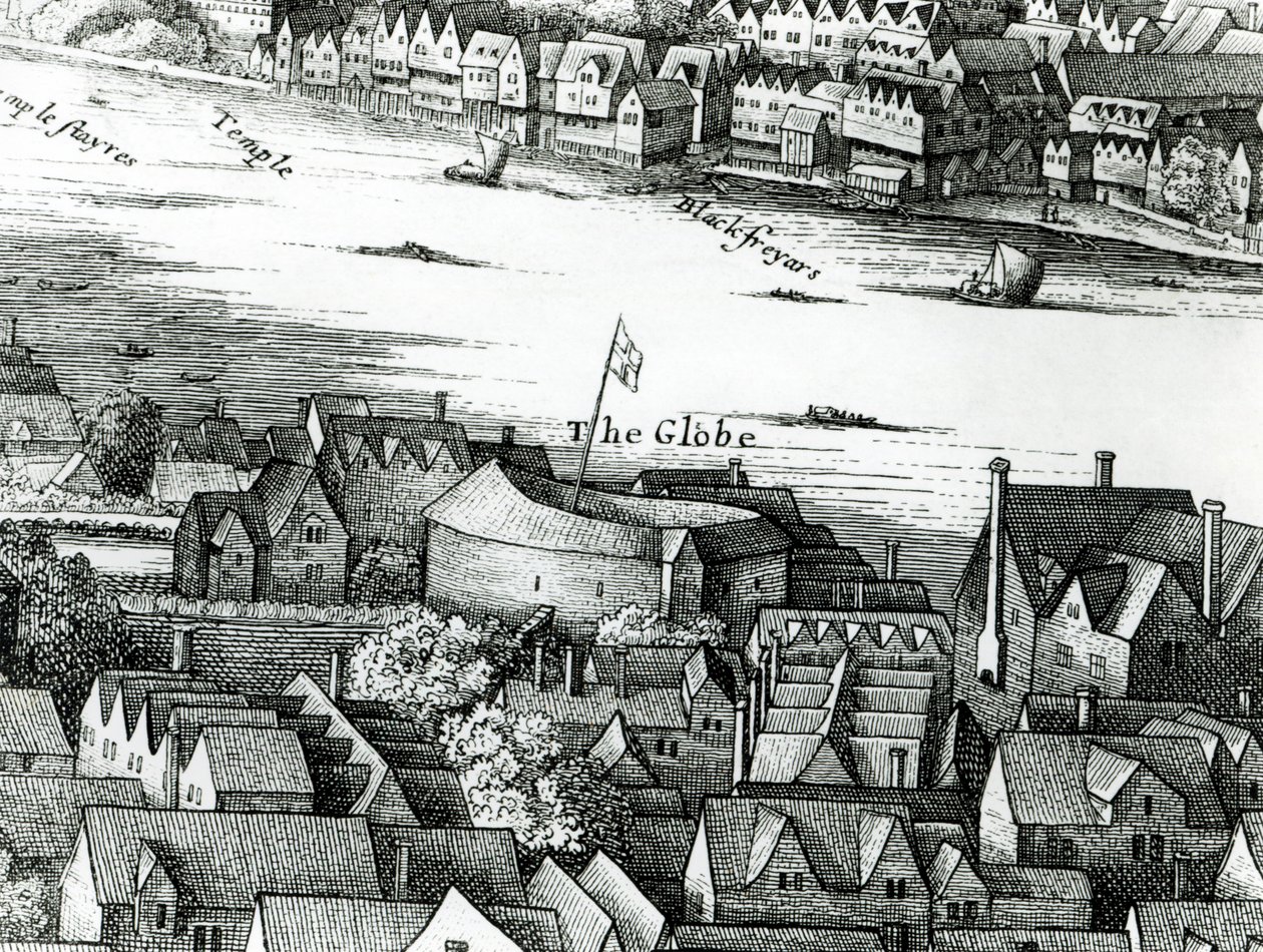 Das erste Globe Theatre oder Rose Theatre von English School