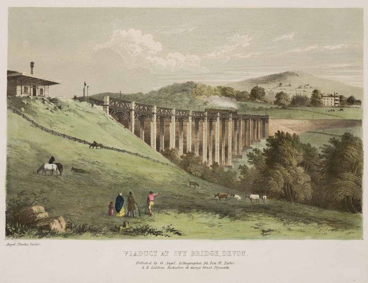 Viadukt bei Ivy Bridge, Devon von English School