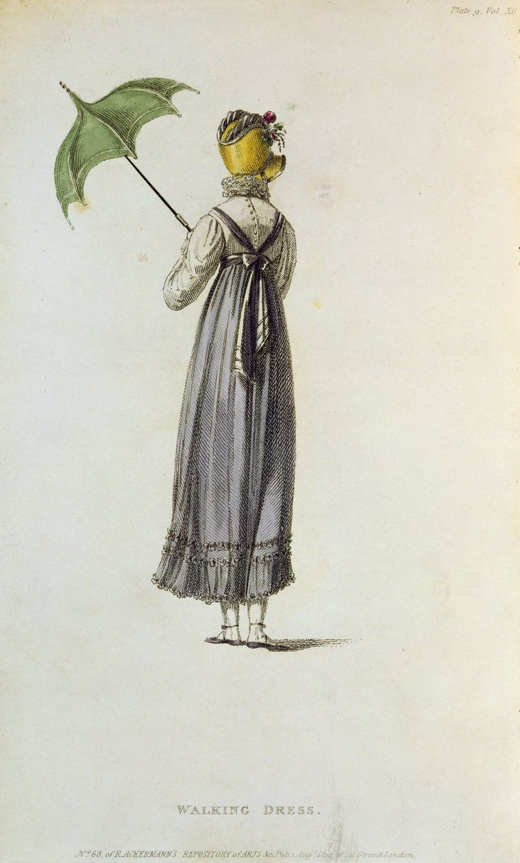 Spazierkleid, 1814 von English School
