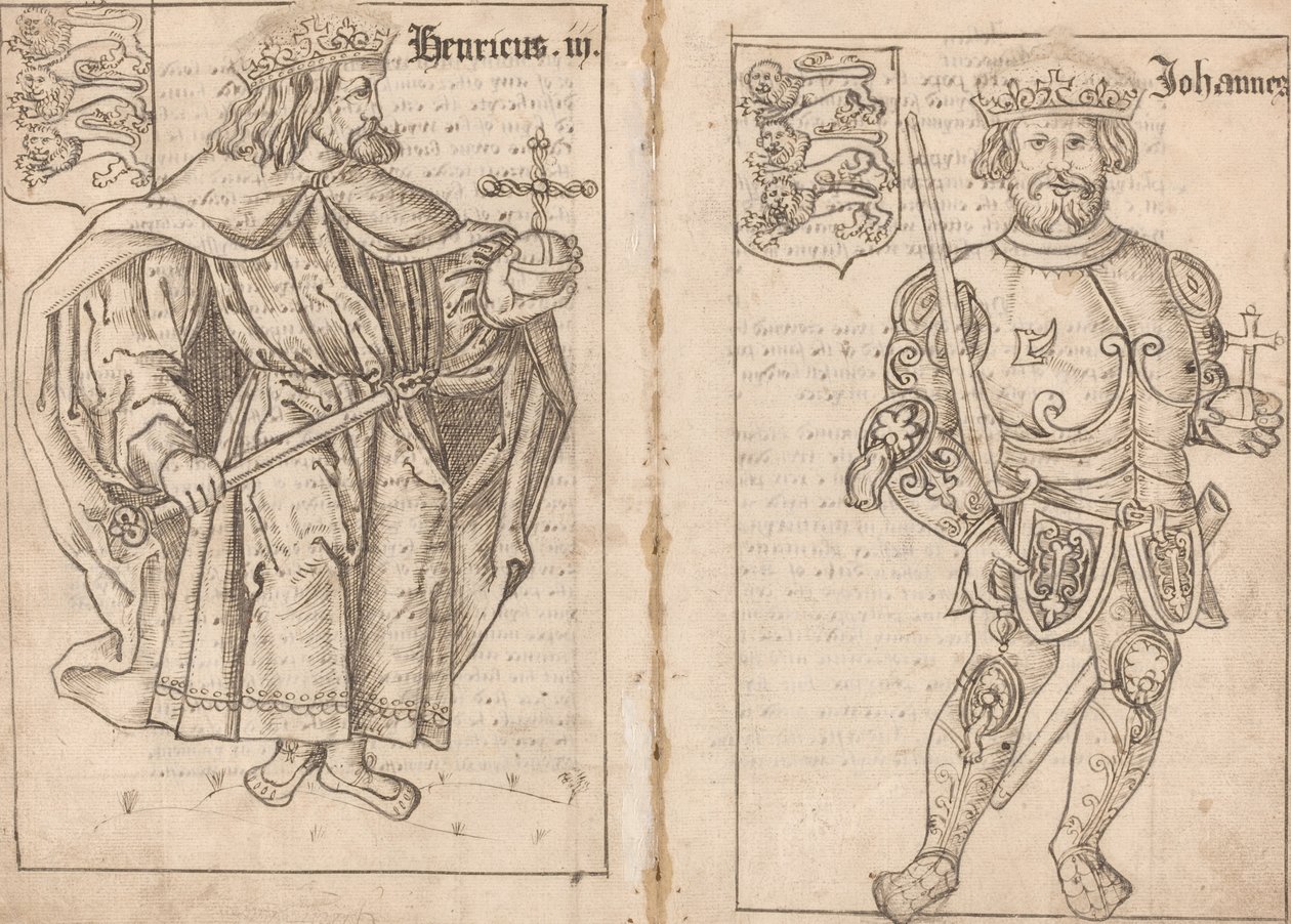 König Johann [rechte Seite] von English 16th Century