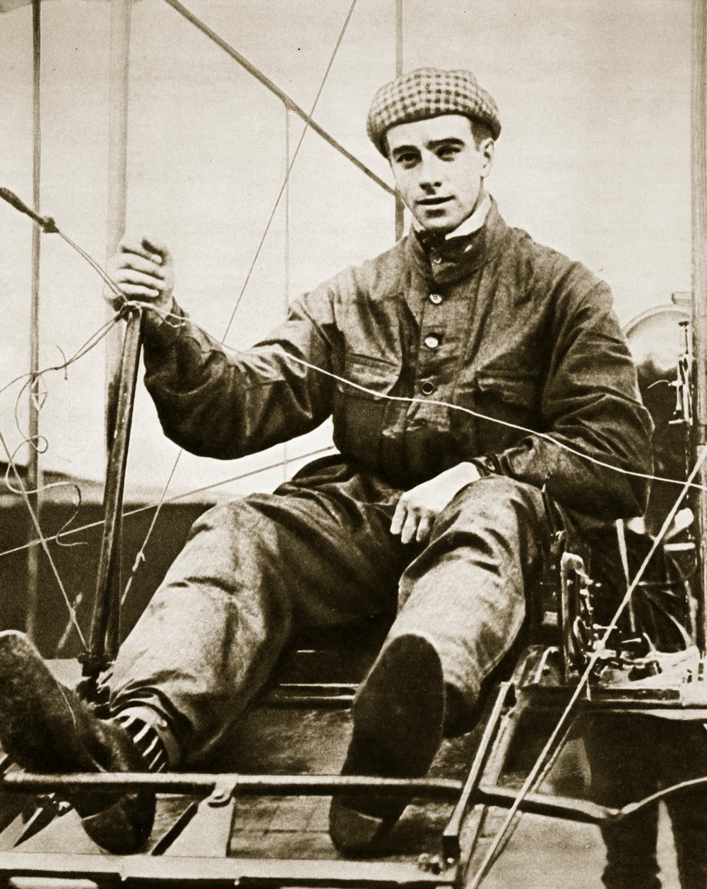 Sein furchtloses Fliegen zeigte den Weg (Photogravur) von English Photographer