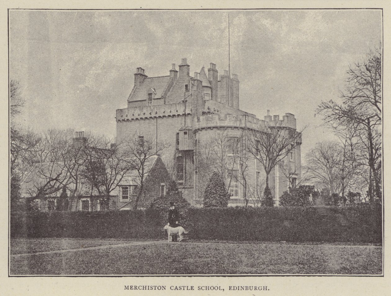Merchiston Castle School, Edinburgh (Gravur) von English Photographer