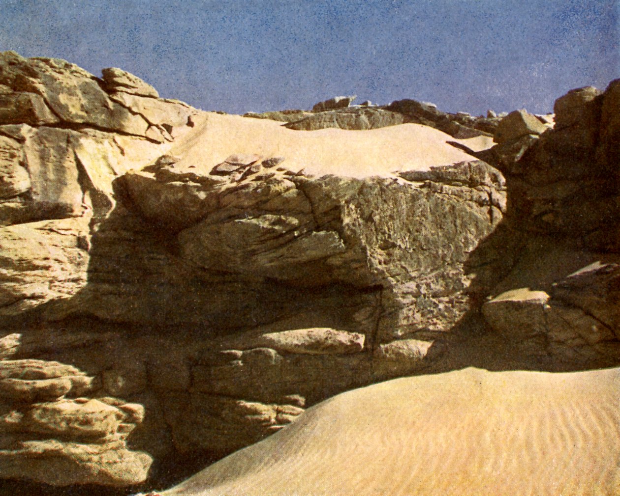Felswand in der Sahara, Ägypten von English Photographer
