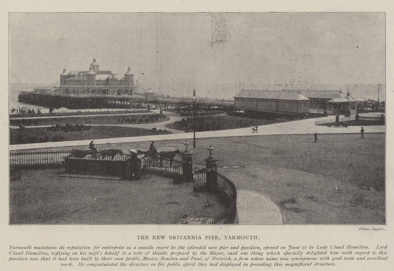 Der neue Britannia Pier, Yarmouth von English Photographer