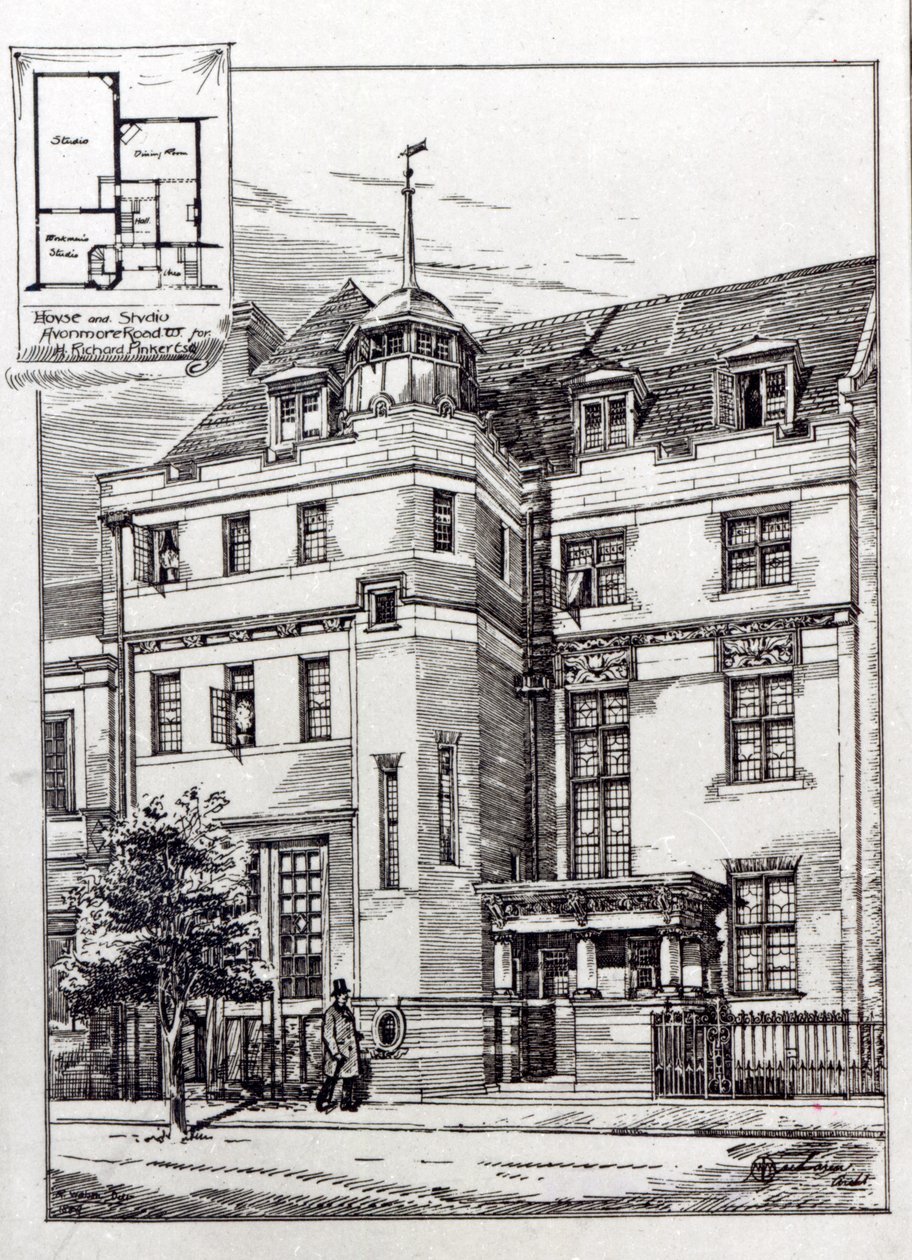 Ein Bildhaueratelier von English School