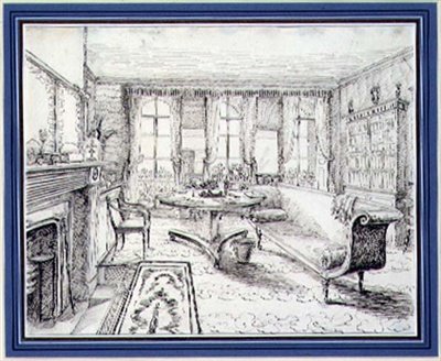 Ein englisches Landhaus im Regency-Stil von English School