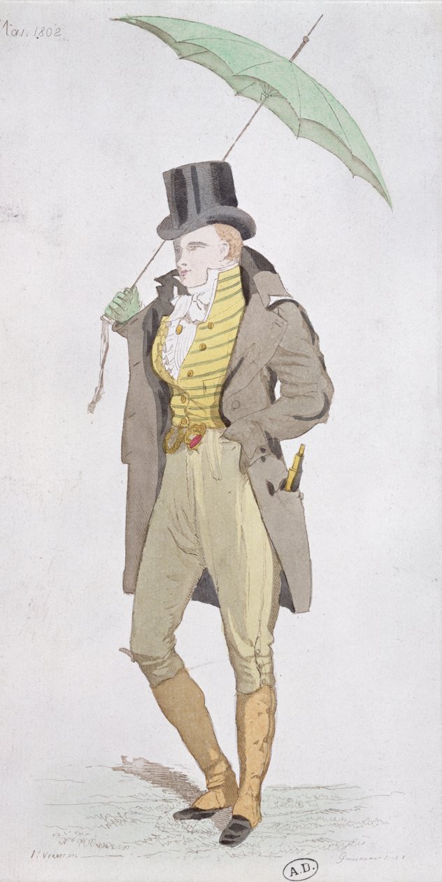 Ein englischer Dandy, um 1802 von English School