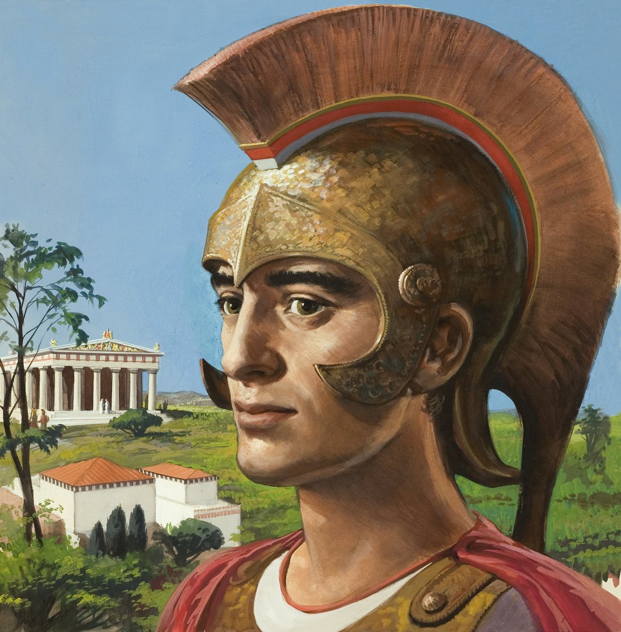 Antiker griechischer Soldat von English School