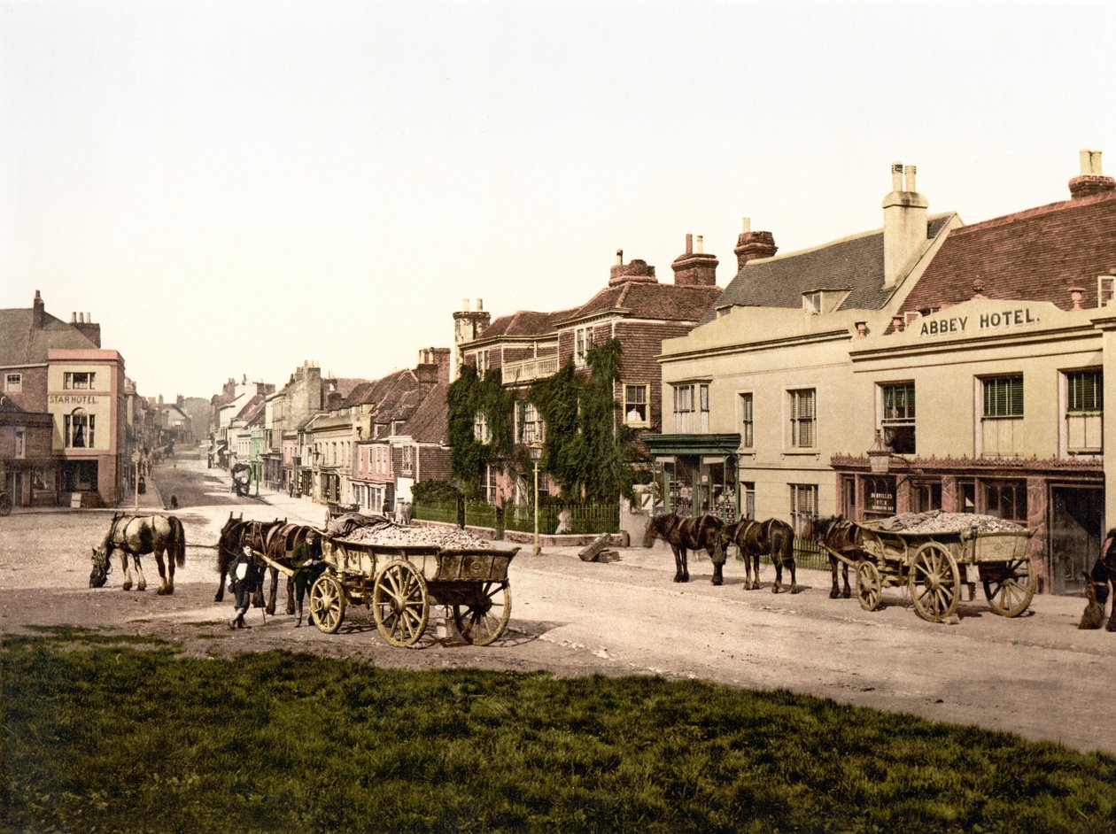 Battle High Street von English School