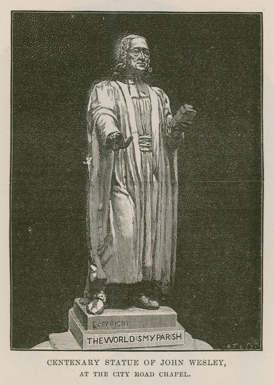 Hundertjahrfeier-Statue von John Wesley von English School