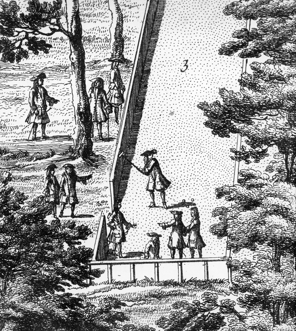 Croquet (Gravur) von English School