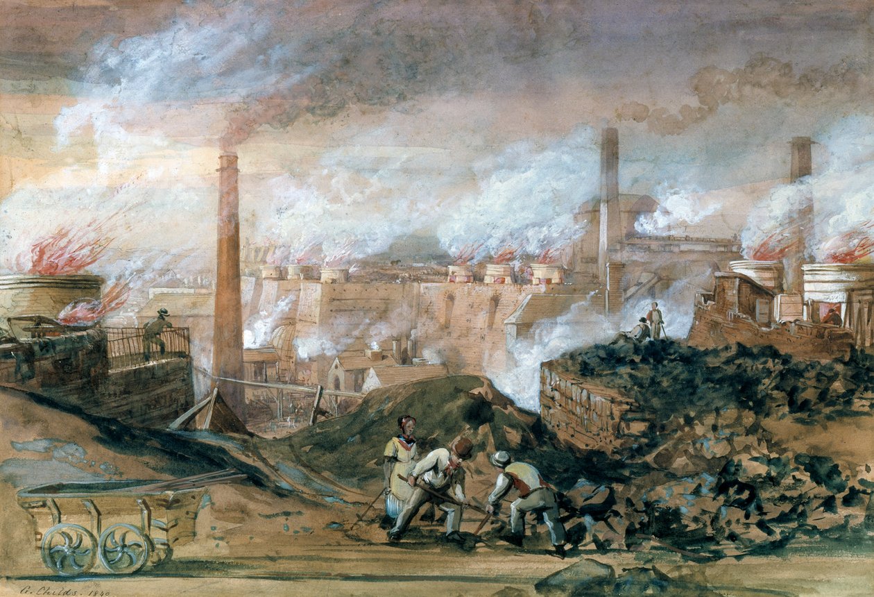 Dowlais Eisenwerke von English School