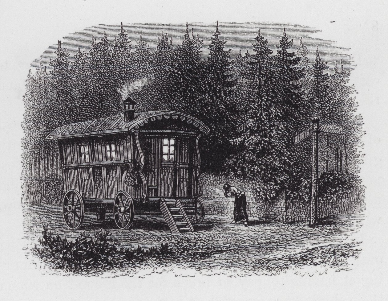 Zigeunerwagen (Stich) von English School