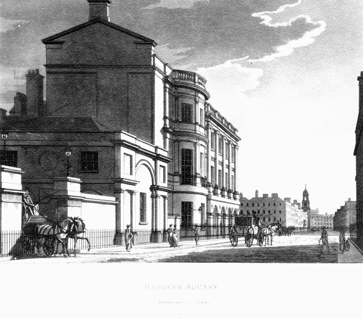 Hanover Square, 1800 von English School
