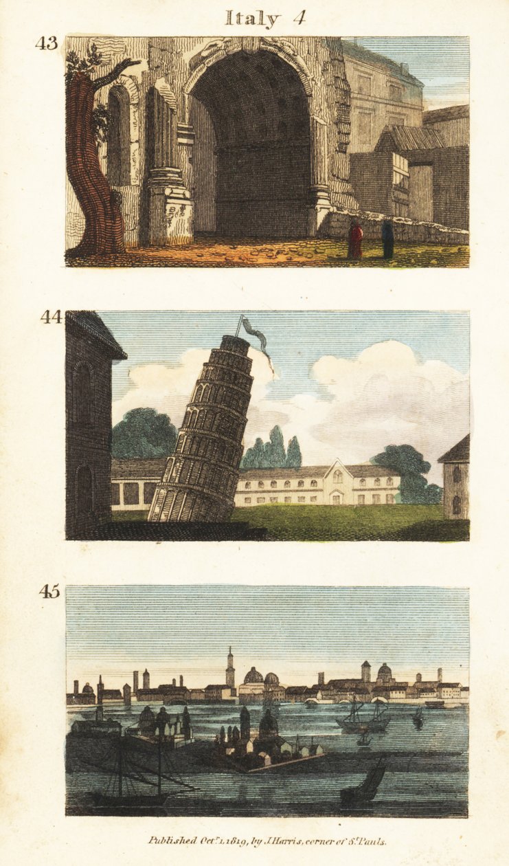 Historische Ansichten von Italien von English School