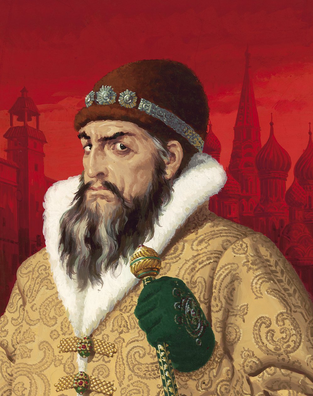 Iwan der Schreckliche (1530-84) von English School