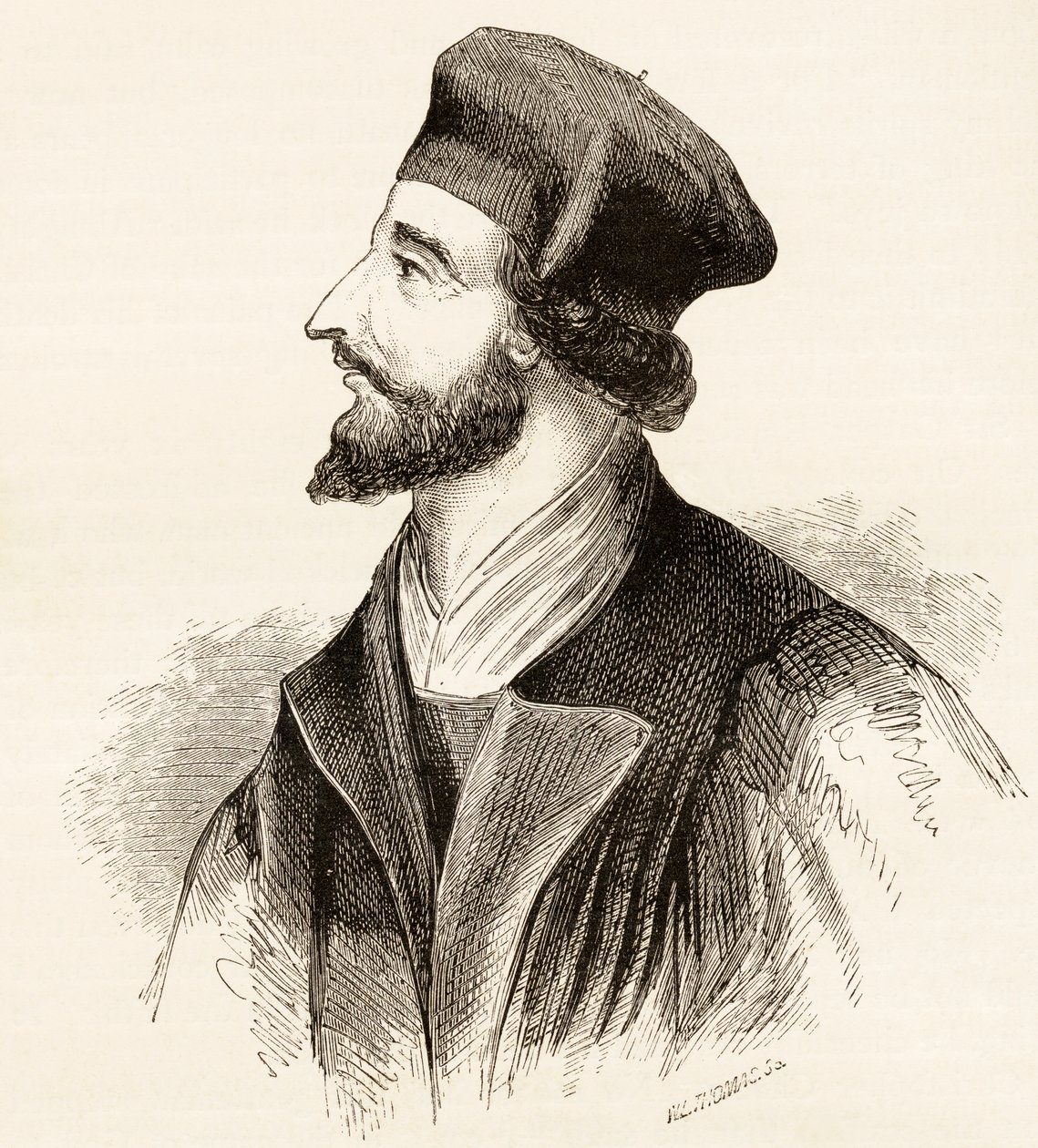 Jan Hus, ca. 1865 von English School