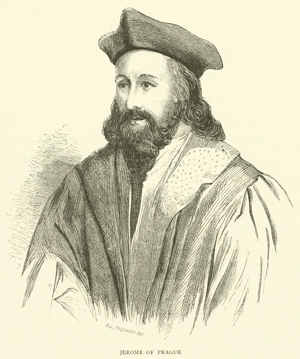 Hieronymus von Prag (Gravur) von English School