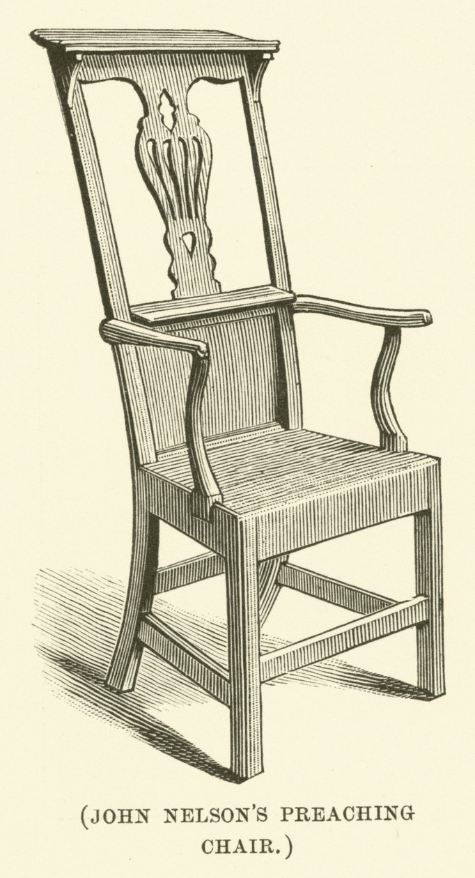 John Nelsons Predigtstuhl (Gravur) von English School