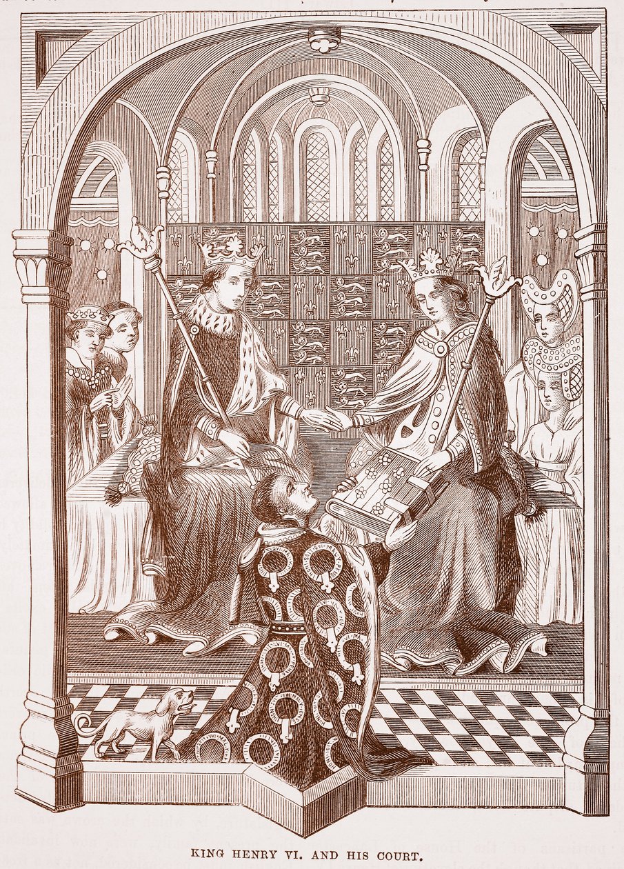 König Heinrich VI. und sein Hof von English School