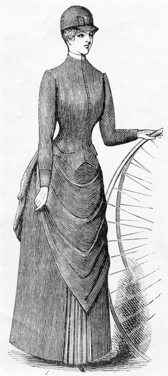 Damen-Radfahrkleidung, ca. 1880-1900 von English School
