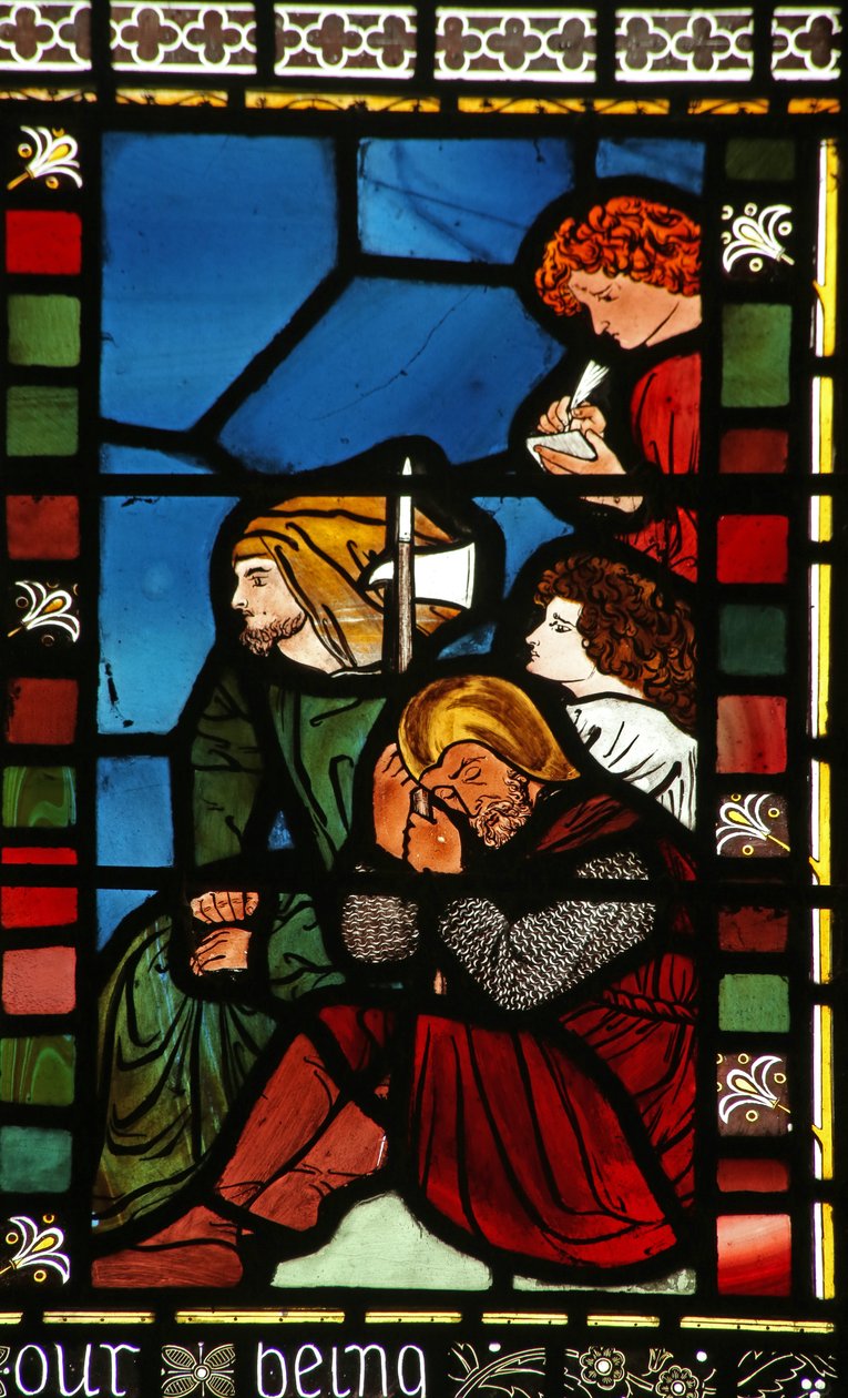 Menschen, die St. Paulus predigen in Athen zuhören von English School