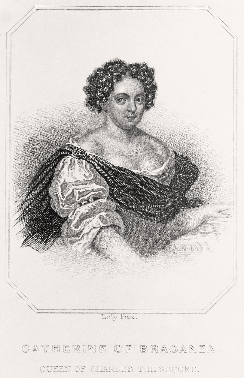 Porträt von Catherine von Braganza von English School
