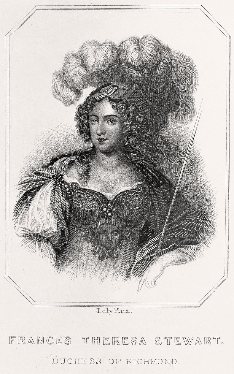 Porträt von Frances Theresa Stewart von English School
