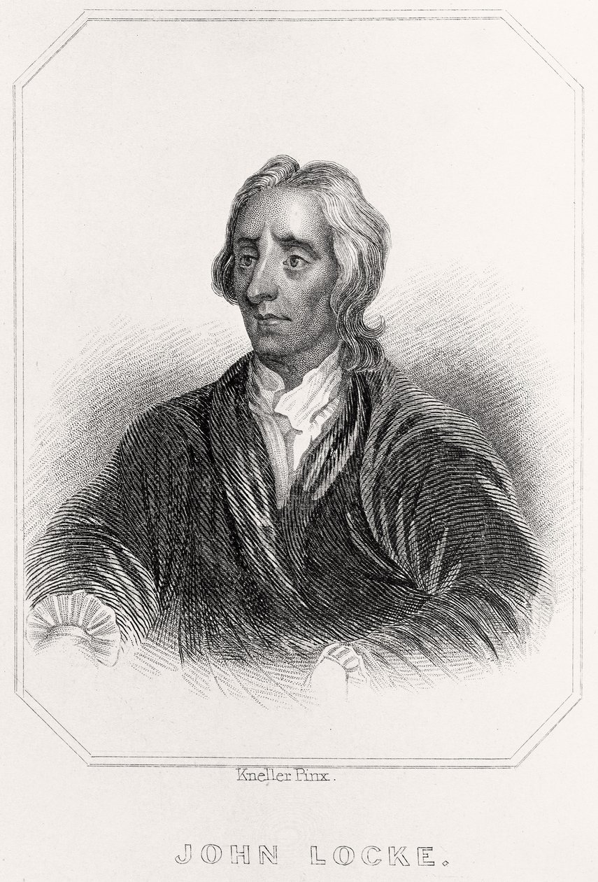 Porträt von John Locke von English School