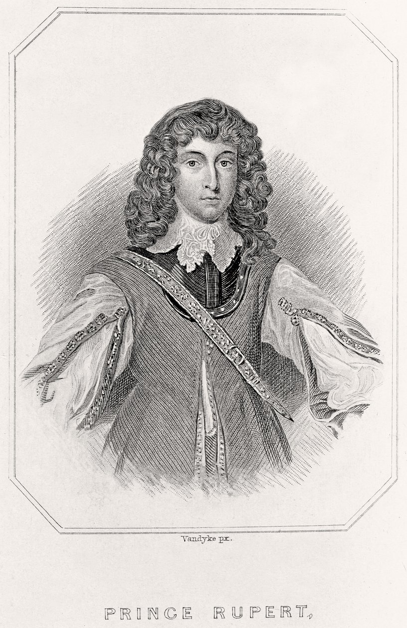 Porträt von Prinz Rupert von English School