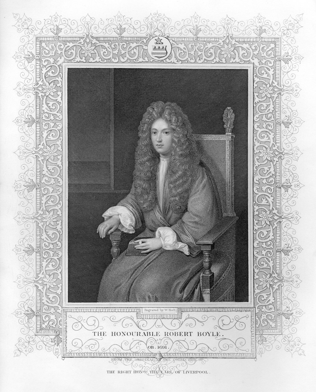 Porträt von The Honourable Robert Boyle von English School