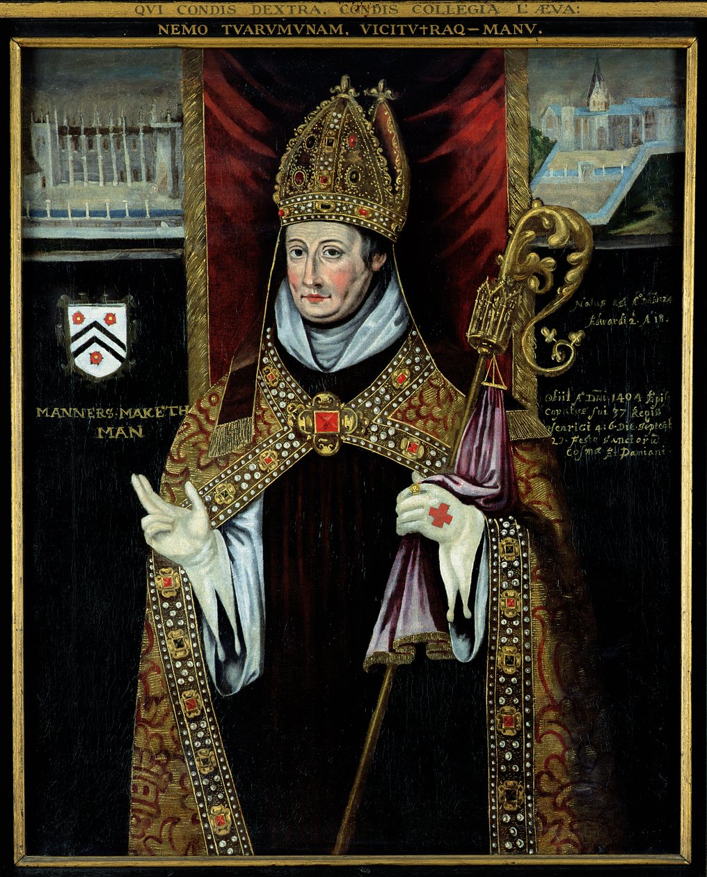 Porträt von William of Wykeham (1325-1404) von English School