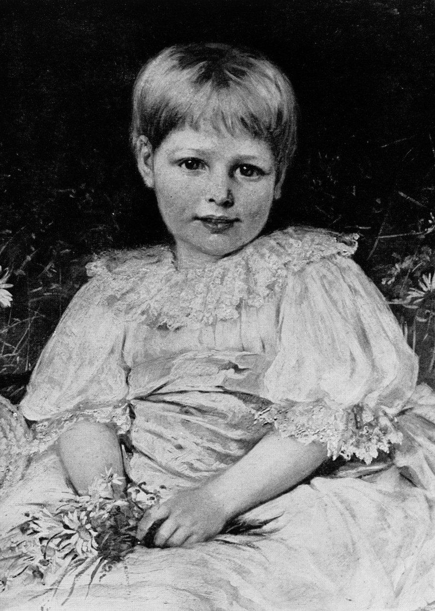 Radclyffe Hall im Alter von 5 Jahren von English School