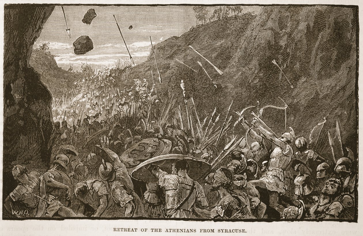 Rückzug der Athener aus Syrakus von English School