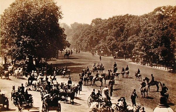 Rotten Row, um 1880 von English School