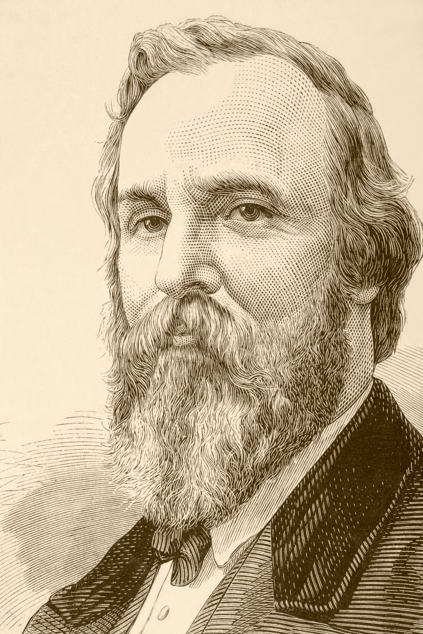 Rutherford Birchard Hayes (Lithografie) von English School