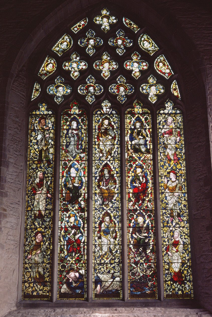 Fenster des Heiligen Laurentius (Buntglas) von English School